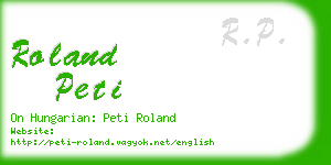 roland peti business card